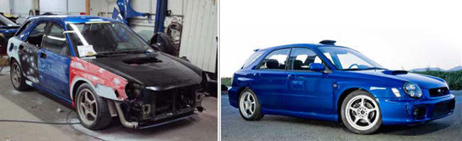 before after